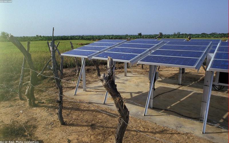 Solar energy sunlight field